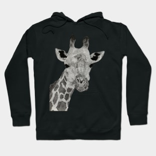 Dotwork Giraffe Art Print Hoodie